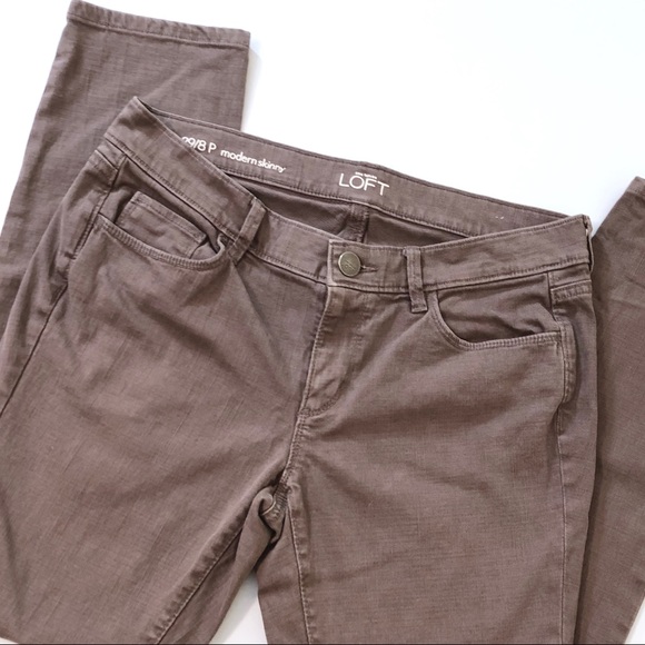 LOFT Denim - LOFT Modern Skinny Gray-Beige Jean, Size 29/8P